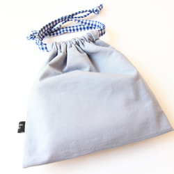 オニオオハシの刺繍巾着バッグ 7枚目の画像