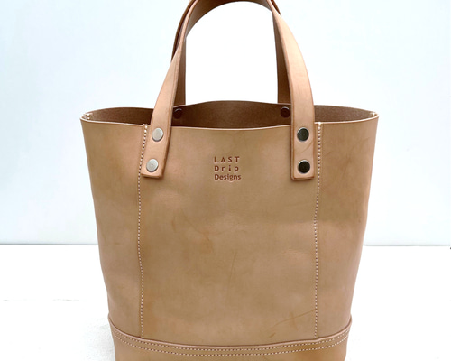 ハンドメイド　ヌメ革　トートバック　クリーマー　ブラウン　★新品／未使用品★ 1_c9198a8cff4003b627cf0ea42be3