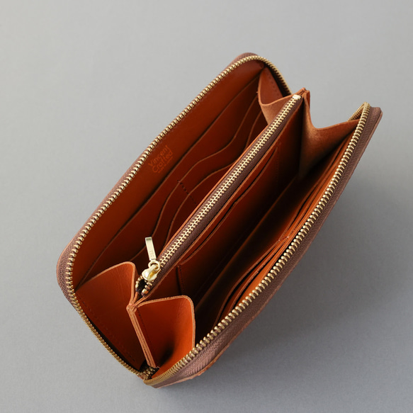 送料無料 長財布 栃木レザー ペイズリー型押し リミテッド ラウンドファスナー オーク 財布 メンズ レディース 本革 LWH1430957236(11011円)