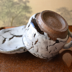 4周年ゲリラ特割！】お洒落な氷裂のカップ＆ソーサー コーヒーカップ