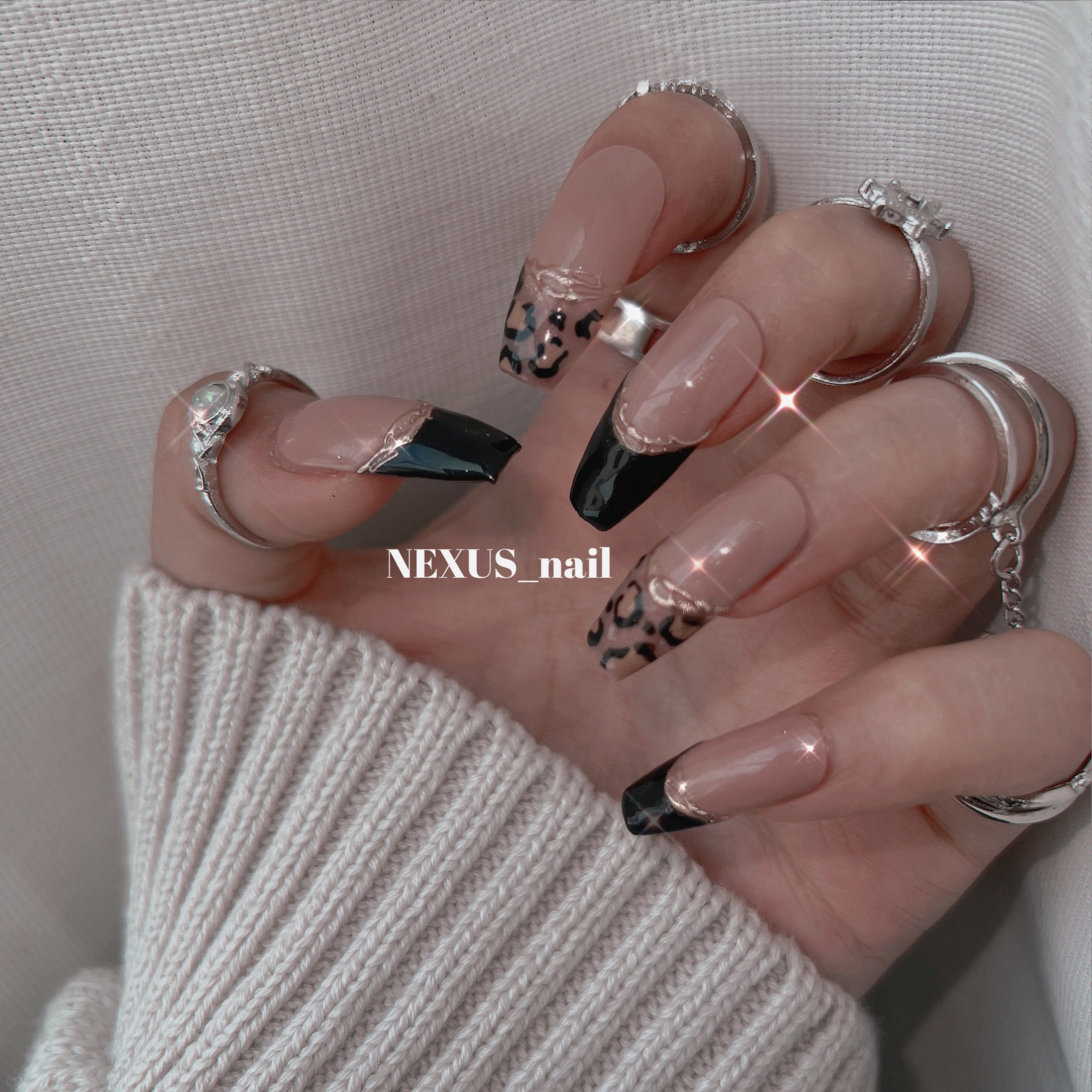 市販 ネイルチップ ギャル 地雷系 ヒョウ柄 hideout.lk