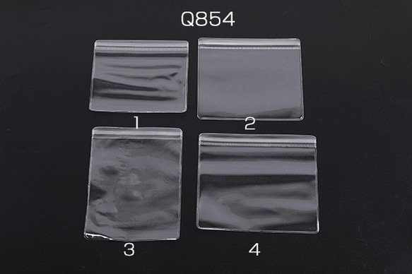 Q854-4 30個 チャック付きポリ袋 クリア ジュエリー袋 OPP袋 クラフト包装袋 小物入れ袋 3X（10ヶ） 1枚目の画像