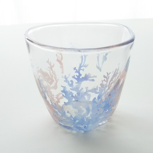 【彫刻部分は作家手作り】 ヤマメ鉢　魚エッチング ガラスボウル b2e1e172.jpg