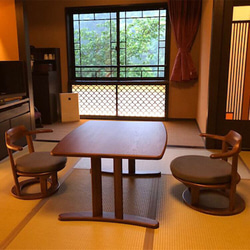 テーブル ローテーブル 和室 和モダン 畳 コンパクト  まどか机1000-800 Oak NT色 八木研Relax 10枚目の画像