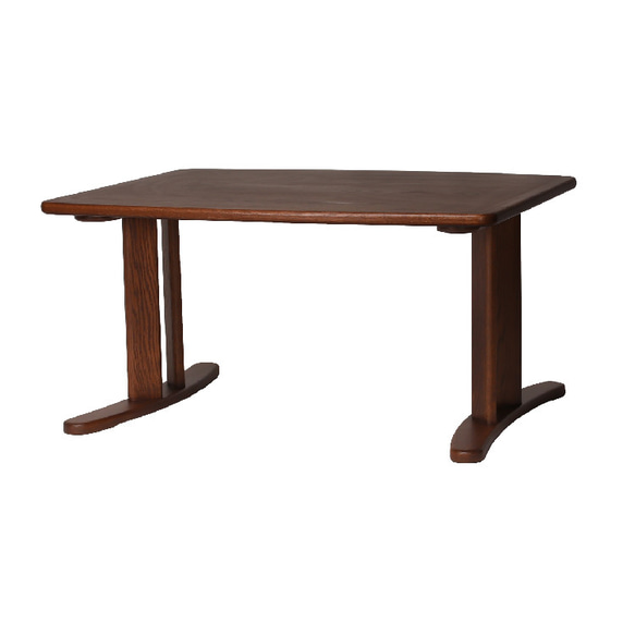 テーブル ローテーブル 和室 和モダン 畳 コンパクト  まどか机1000-800 Oak DB色  八木研Relax 2枚目の画像