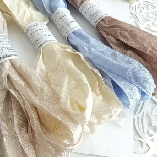 4色□各1.5 M くしゅくしゅリボン その他オーダーメイド アンティーク