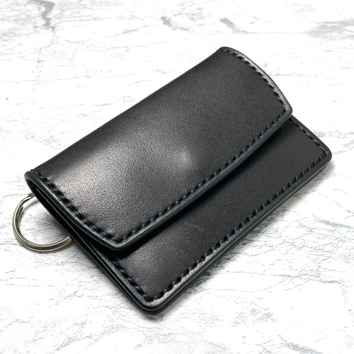 非売品 黒羽 ブラックレザー セット ミニウォレット カード