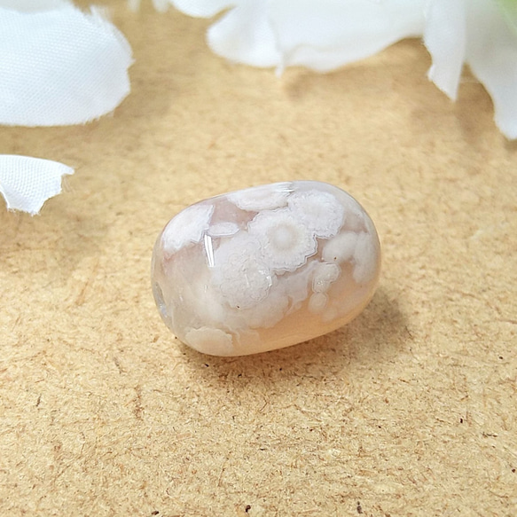 天然石　高品質　桜瑪瑙（さくらめのう）　天珠　1個　18ｍｍ 3枚目の画像