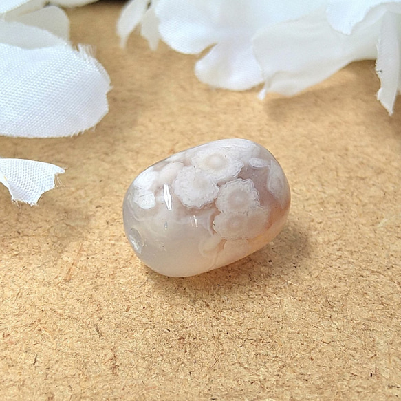 天然石　高品質　桜瑪瑙（さくらめのう）　天珠　1個　18ｍｍ 4枚目の画像
