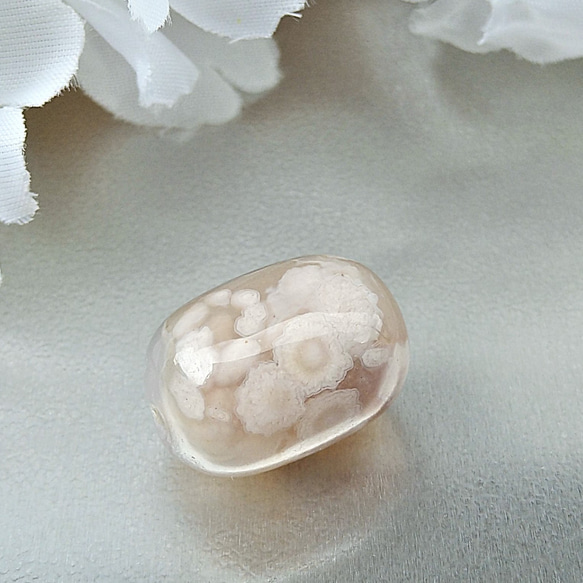 天然石　高品質　桜瑪瑙（さくらめのう）　天珠　1個　18ｍｍ 5枚目の画像