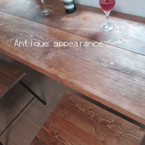 カフェw1600×D460 カウンターテーブル アンティーク風ダイニング