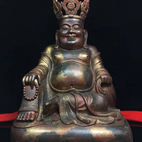 弥勒菩薩 銅製 仏像 置物 Amazon｜置物【菩薩】弥勒菩薩半跏像 仏像 フィギュア 総高19cm