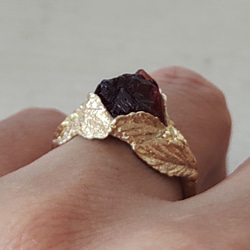 木苺の指輪＊ｽﾍﾟｻﾙﾃｲﾝ 925/K18gp ring 5枚目の画像