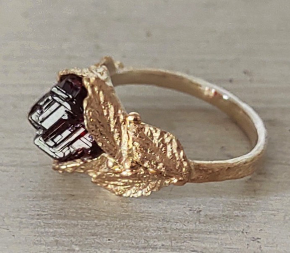 木苺の指輪＊ｽﾍﾟｻﾙﾃｲﾝ 925/K18gp ring 7枚目の画像