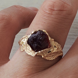 木苺の指輪＊ｽﾍﾟｻﾙﾃｲﾝ 925/K18gp ring 4枚目の画像