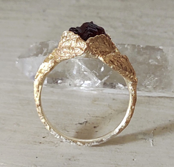 木苺の指輪＊ｽﾍﾟｻﾙﾃｲﾝ 925/K18gp ring 8枚目の画像