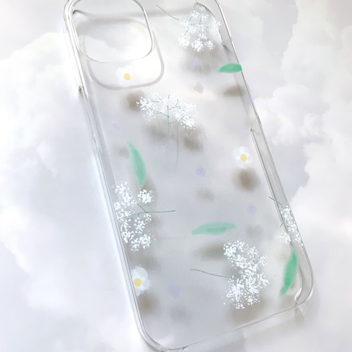 iphoneケース Xperia・galaxy ドライフラワー 花柄 ブーケ かわいい