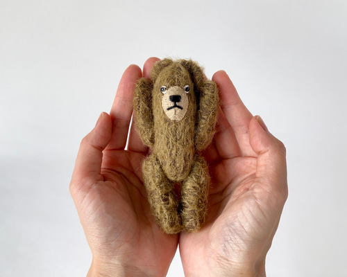 11.5㎝□本物のピーナッツのようなピーナッツベア ぬいぐるみ mmmyok