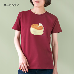 選べるスフレチーズケーキとネコぱんのTシャツ【受注制作】 9枚目の画像