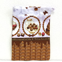 チョコレート3  巾着袋 3枚目の画像