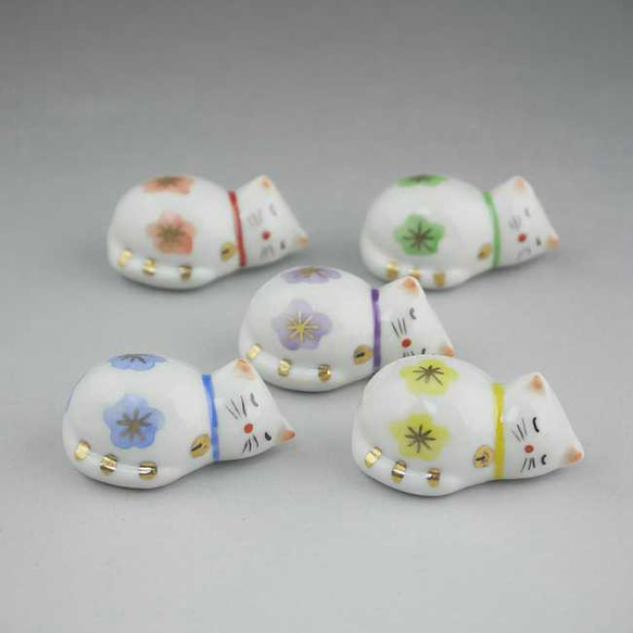 ◇商品番号 11070 花ねこ箸置きセット 箸・箸置き 松韻堂 通販｜Creema 