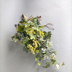 AS9 グリーンスワッグ　アーティフィシャルフラワー　造花　スワッグ　壁飾り　インテリア　 3枚目の画像
