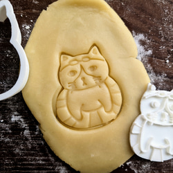 ハチワレ猫さん〜夏バージョン〜　クッキーカッター/クッキー型 2枚目の画像