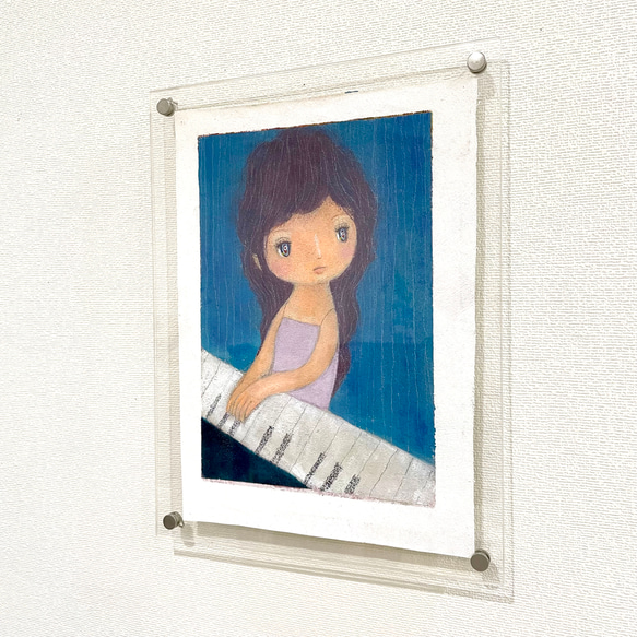 「　いつもそばにいてくれるのに気づかなくてごめん。」　　　　　絵画 7枚目の画像