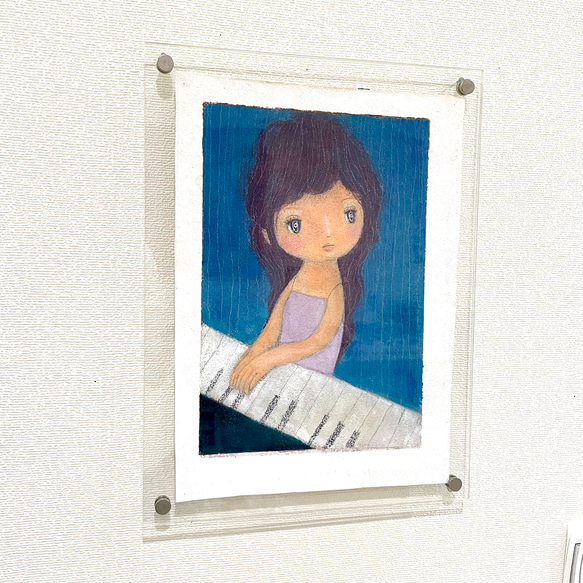 「　いつもそばにいてくれるのに気づかなくてごめん。」　　　　　絵画 8枚目の画像