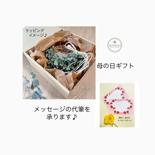 アナベルとルリタマアザミの ドライフラワー ハーフリース