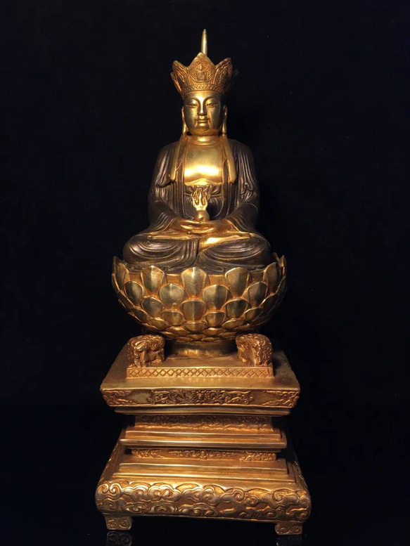 仏像　銅製　2体　唐金 仏像 銅製 2体 唐金 （中国唐代の金銅小仏 2体 - しげよあゆみ