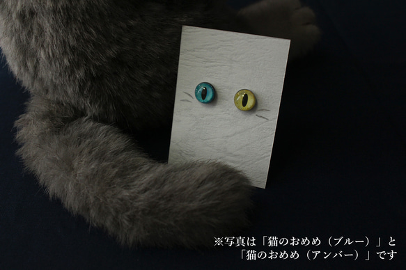 猫のおめめ（ヘーゼル/瞳孔C）【ピアス・ノンホールピアス】 10枚目の画像