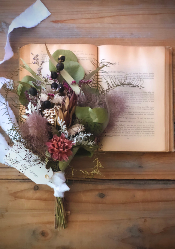 スモークツリーのボタニカルスワッグ B ドライフラワー nico 通販