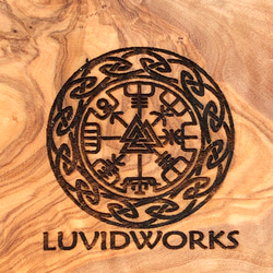 新品 一点物 LUVIDWORKS  オリーブウッド カッティングボード 3枚目の画像