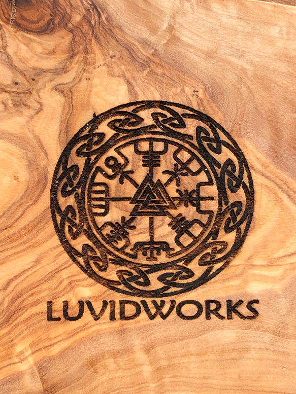 新品 一点物 LUVIDWORKS  オリーブウッド カッティングボード 3枚目の画像