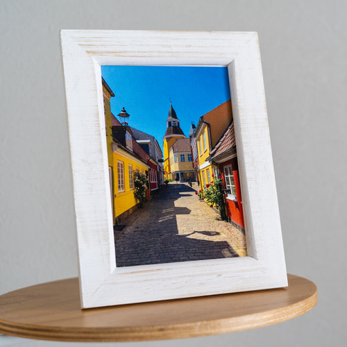 北欧デンマークのカラフルな街並み｜Faaborg（フォーボー）風景ポスト