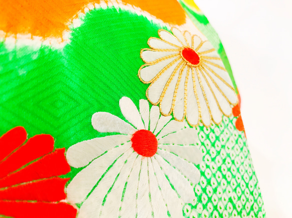 着物日傘　絹の着物をアップサイクル　日本の職人が手仕事で制作　#38 8枚目の画像