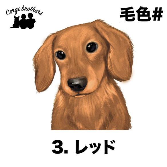 【 ダックスフンド 水彩画風 毛色7色 】　手帳 スマホケース 犬 うちの子 iPhone & Android 4枚目の画像