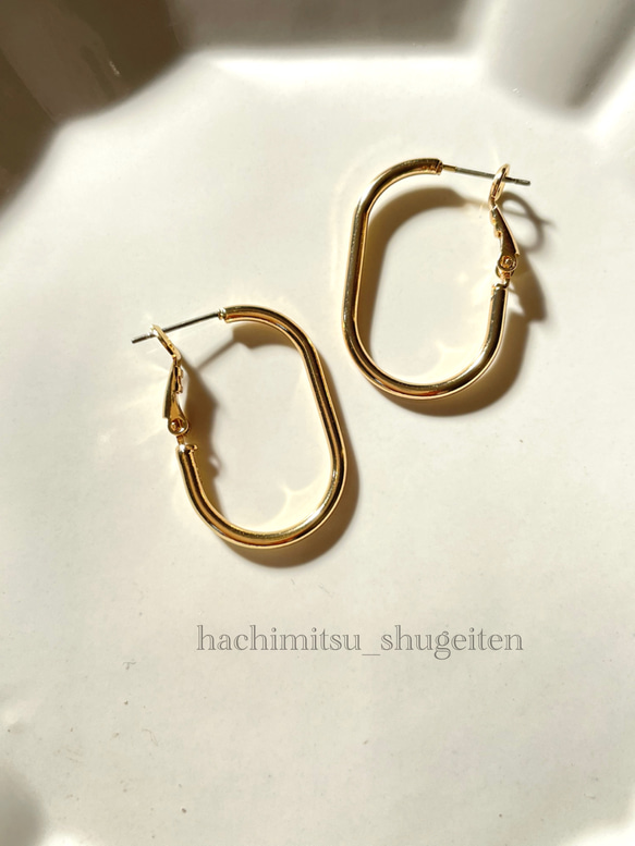 768a】import ピアス⭐ゴールド⭐️1ペア ピアス（スタッド・一粒 