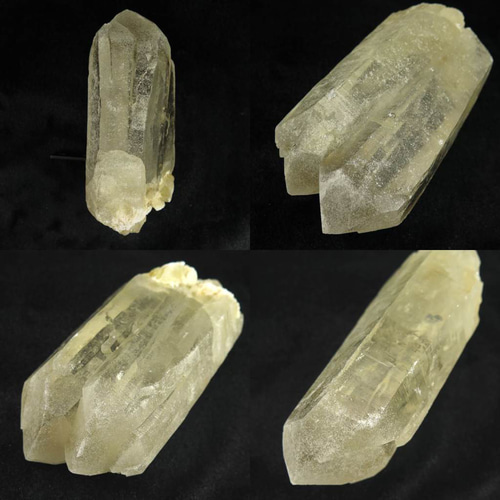 天然非加熱 シトリン クオーツ ツイン カテドラル 1234g (榎本通商