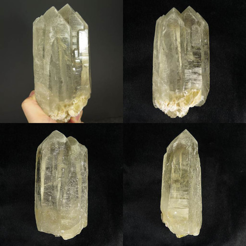 天然非加熱 シトリン クオーツ ツイン カテドラル 1234g (榎本通商