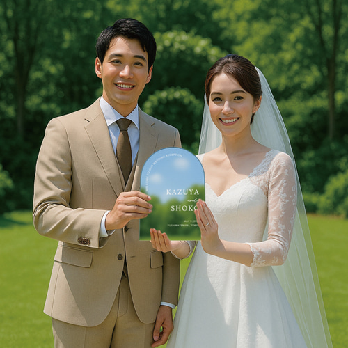 ウェルカムボードミラー】結婚式・披露宴用デザイン アーチデザイン