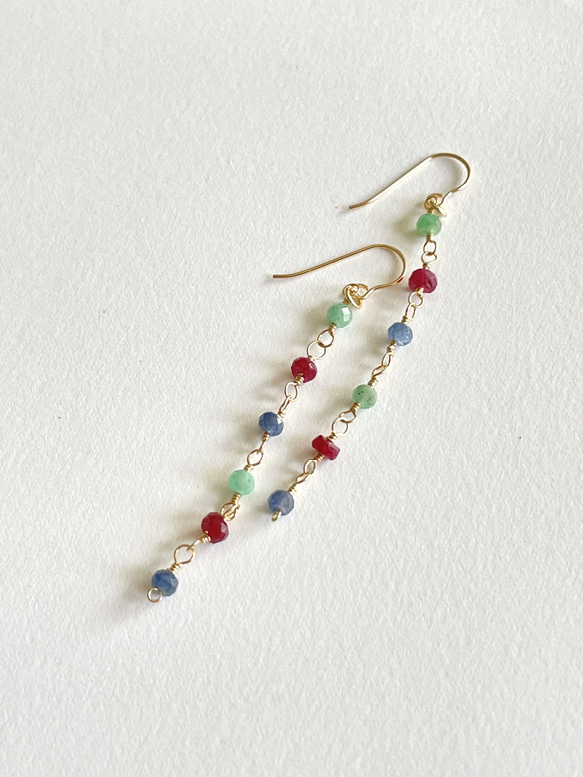 14kgfキャンディーカラーロングピアス/イヤリング 【公式通販】