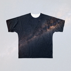 【New!】Galaxy Graphic Tee Shirt - Milky Way -｜銀河柄Tシャツ 1枚目の画像