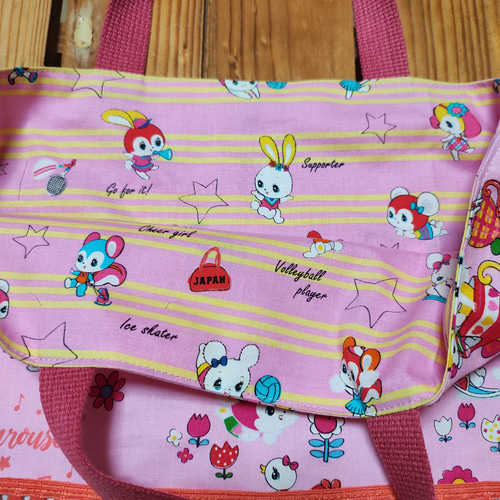 入園入学 ハニーチューン 手提げ レッスンバック 女の子 通園通学