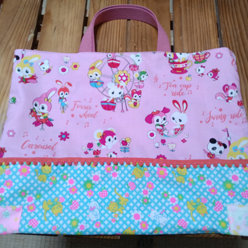 入園入学ハニーチューン手提げレッスンバック女の子通園通学かばん