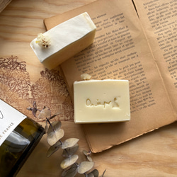 【SALE】白ワイン石鹸　Vin blanc  Soap 手作り石鹸 ハンドメイド石鹸　雑貨石鹸【1個】 2枚目の画像