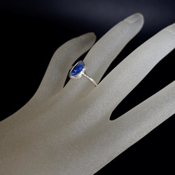 オーストラリア 産　オパールのリング　 槌目　14号　（ブラック） ＊天然石アクセサリー　指輪　一点物＊ 6枚目の画像