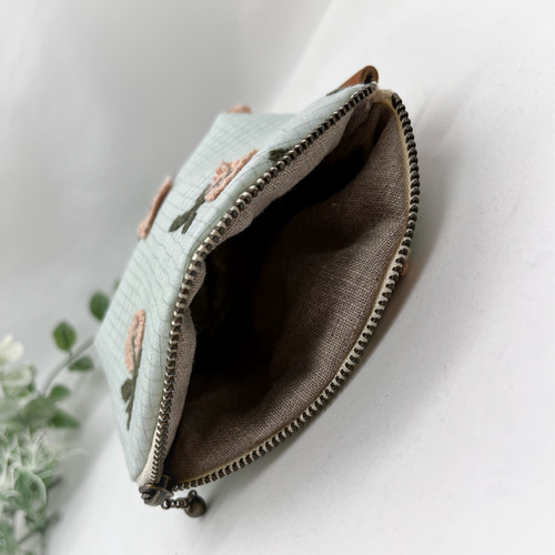 ミナペルホネン skip mint シェル型ポーチ 化粧ポーチ 小物入れ ポーチ