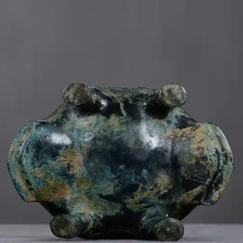 青銅器 青銅製 提梁尊 獣尊 賞物 置物 珍品希少唐物 貴重 4jd その他